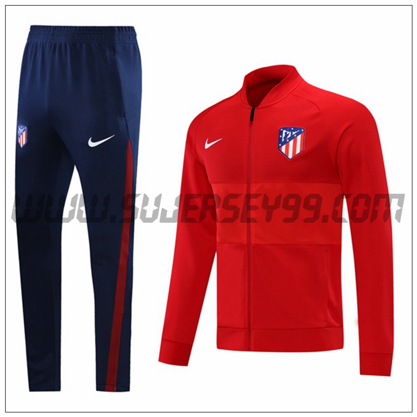 Chaqueta Chandal del Atletico Madrid Rojo 2021 2022