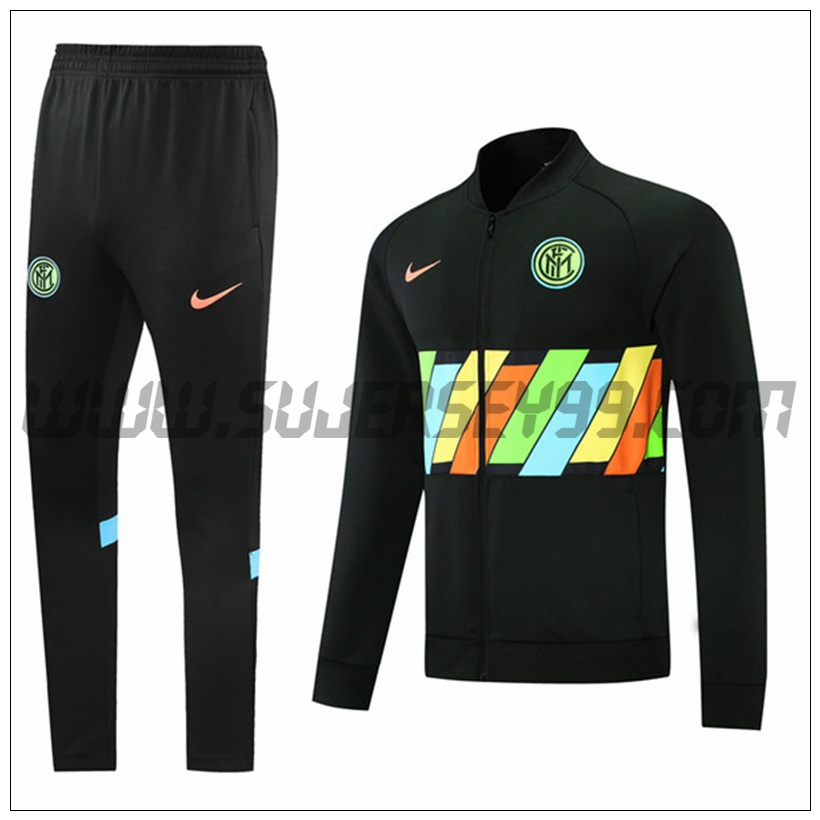 Chaqueta Chandal del Inter Milan Negro 2021 2022