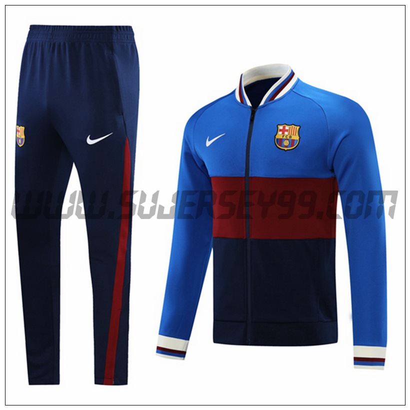 Chaqueta Chandal del FC Barcelona Azul/Marrón 2021 2022