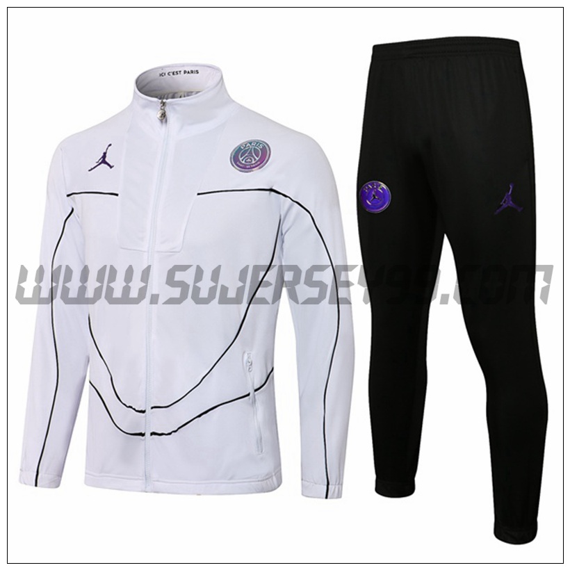 Chaqueta Chandal del Jordan PSG Blanco 2021 2022 -1