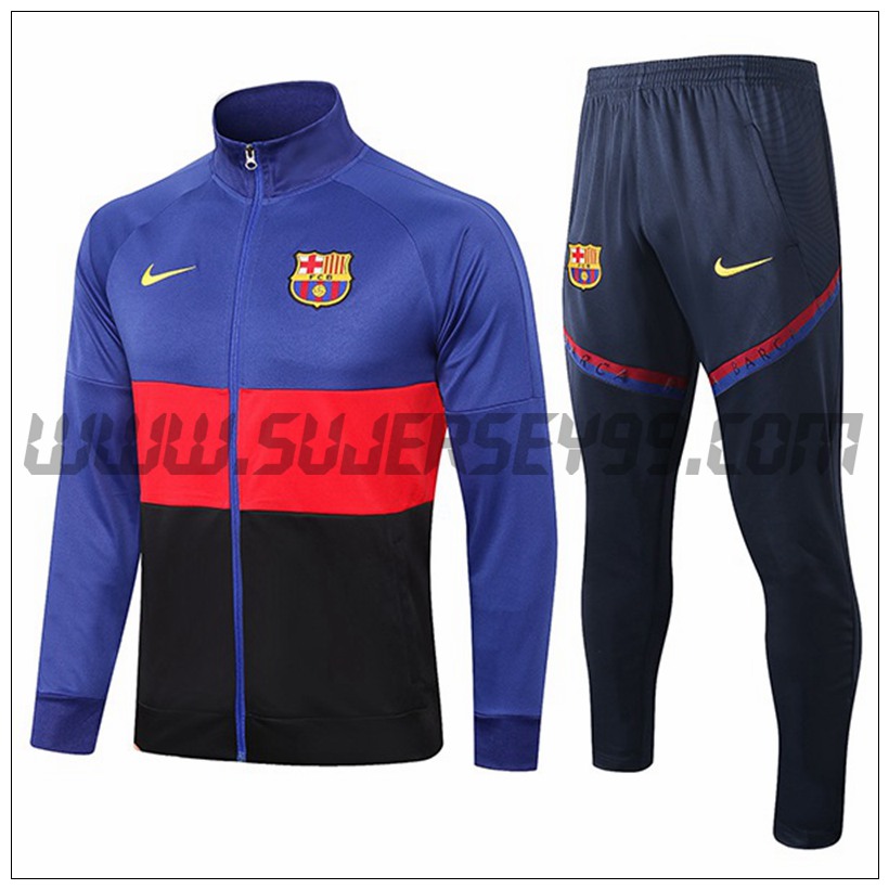 Chaqueta Chandal del FC Barcelona Azul/Rojo/Negro 2021 2022