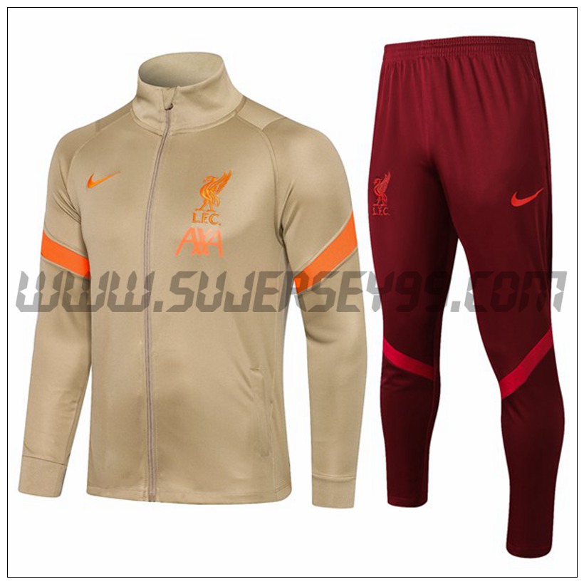 Chaqueta Chandal del FC Liverpool Amarillo 2021 2022