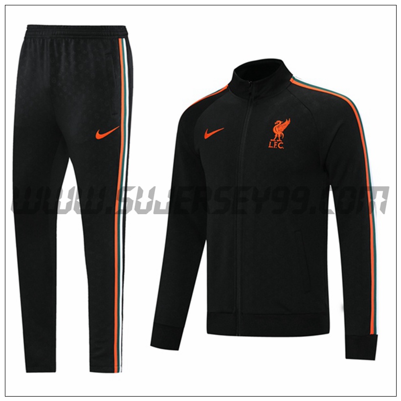 Chaqueta Chandal del FC Liverpool Negro 2021 2022 -1