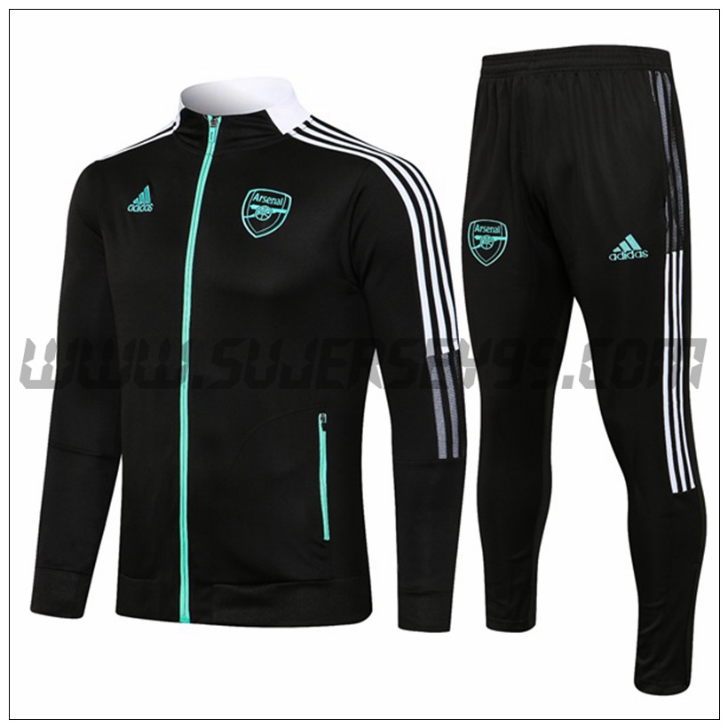 Chaqueta Chandal del FC Arsenal Negro 2021 2022