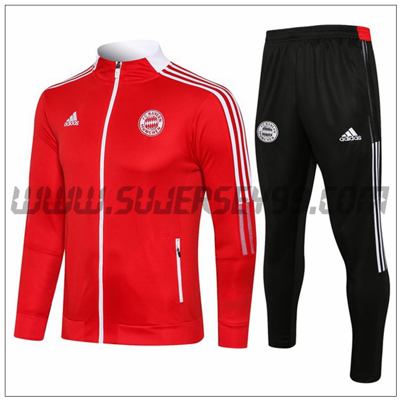 Chaqueta Chandal del Bayern Munich Rojo 2021 2022 -2