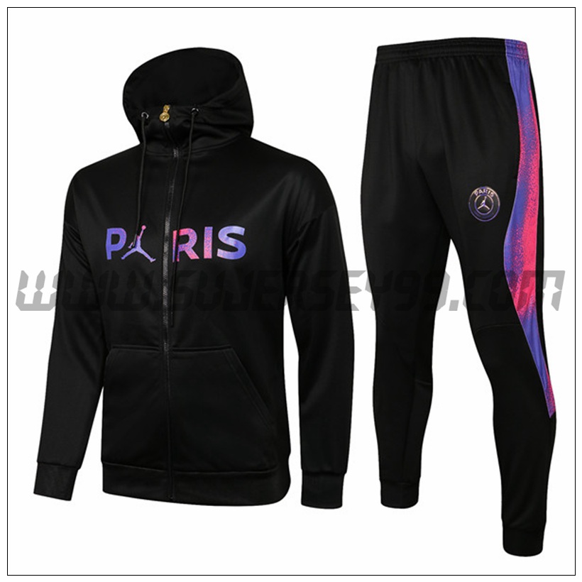 Chaqueta con Capucha Chandal del Jordan PSG Negro 2021 2022