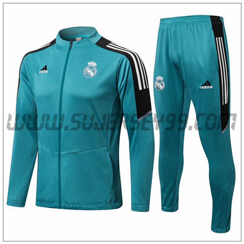 Chaqueta Chandal del Real Madrid Verde/Negro 2021 2022