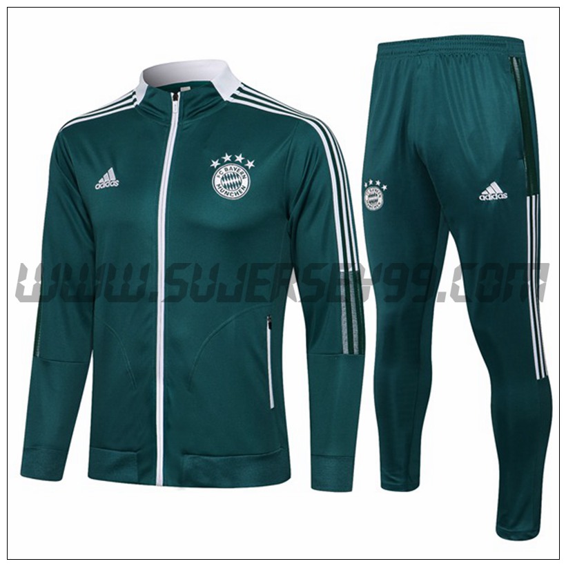 Chaqueta Chandal del Bayern Munich Verde Oscuro 2021 2022