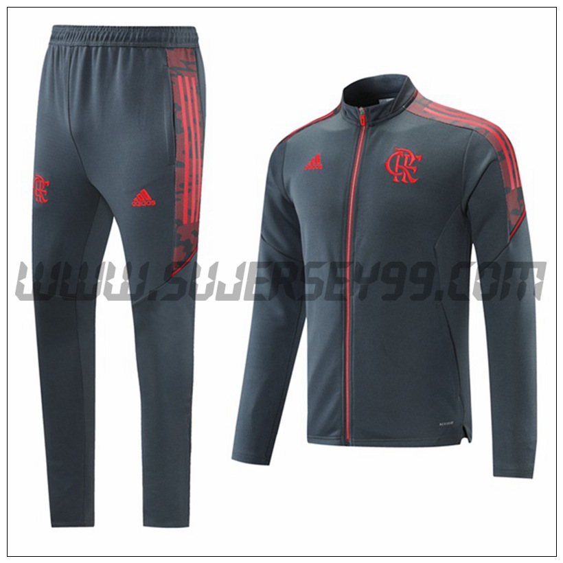 Chaqueta Chandal del Flamengo Gris 2021 2022