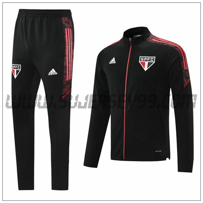 Chaqueta Chandal del Sao Paulo FC Rojo/Negro 2021 2022