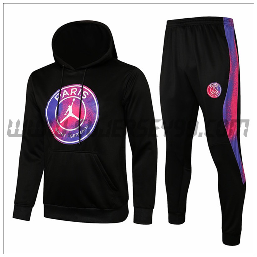 Chaqueta con Capucha Chandal del Foot Jordan PSG Negro 2021 2022