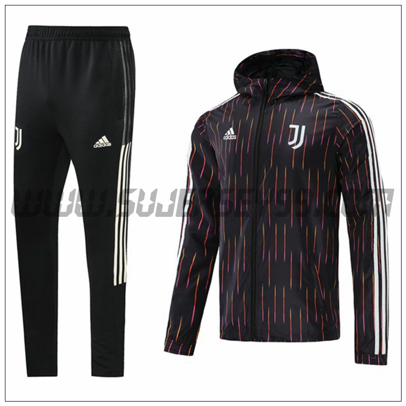 Chaqueta con Capucha Chandal del Juventus Rojo/Negro 2021 2022