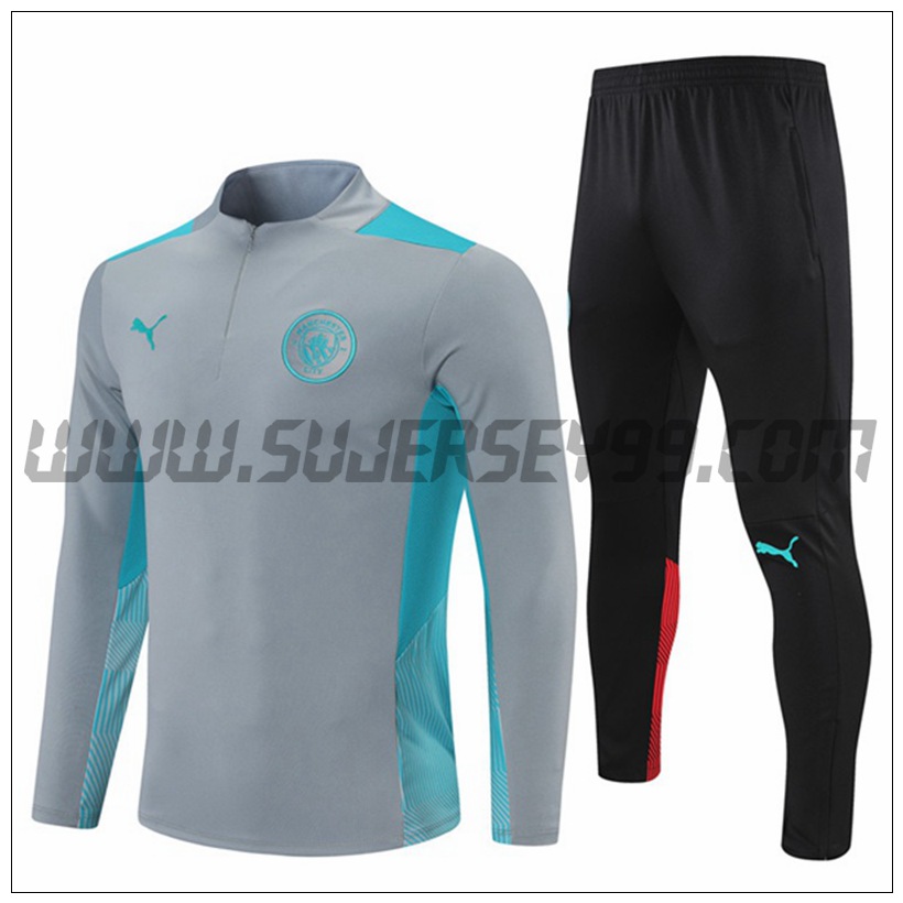 Chandal del Manchester City Azul/Gris 2021 2022