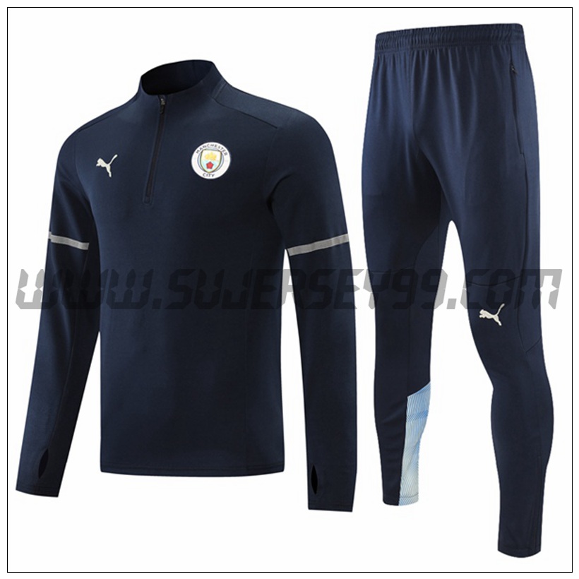 Chandal del Manchester City Azul Marino 2021 2022