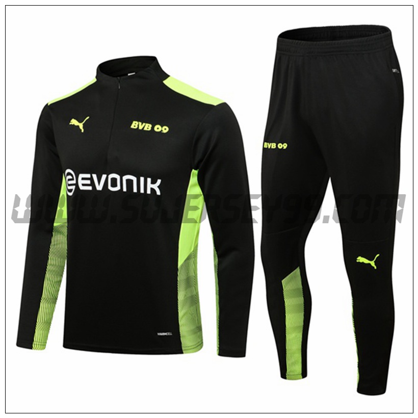 Chandal del Dortmund BVB Negro/Verde 2021 2022