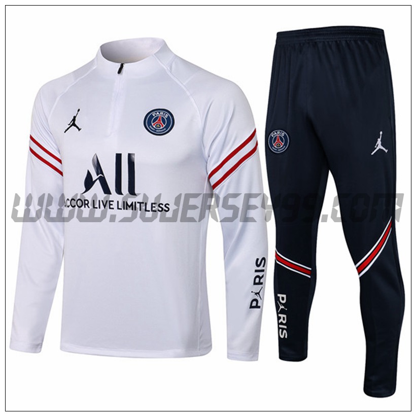 Chandal del Jordan PSG Blanco 2021 2022