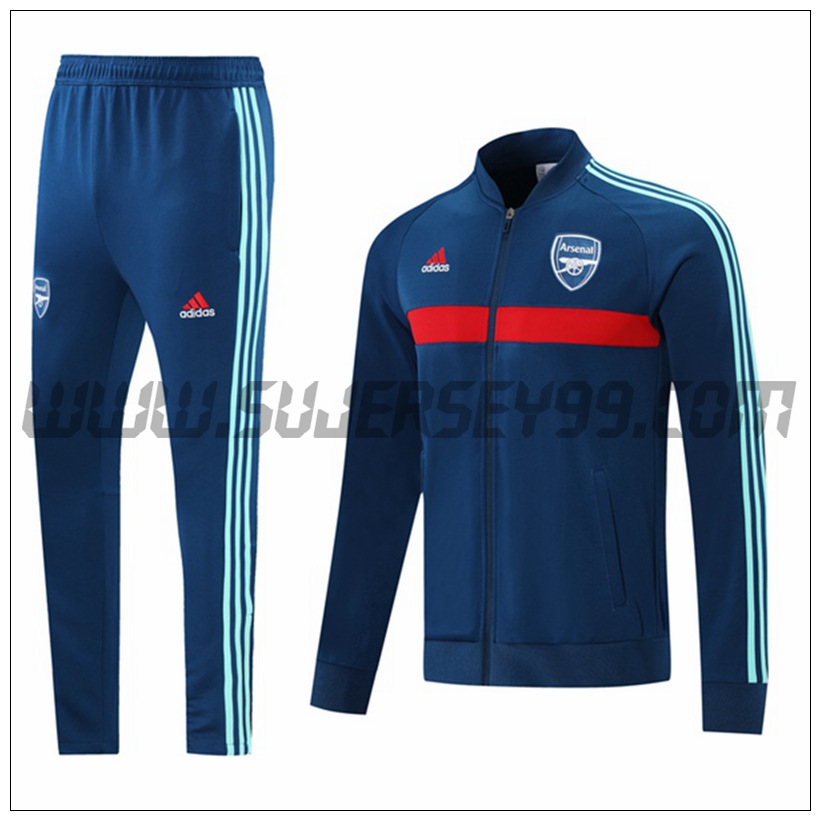 Chaqueta Chandal del FC Arsenal Azul Marino/Rojo 2021 2022