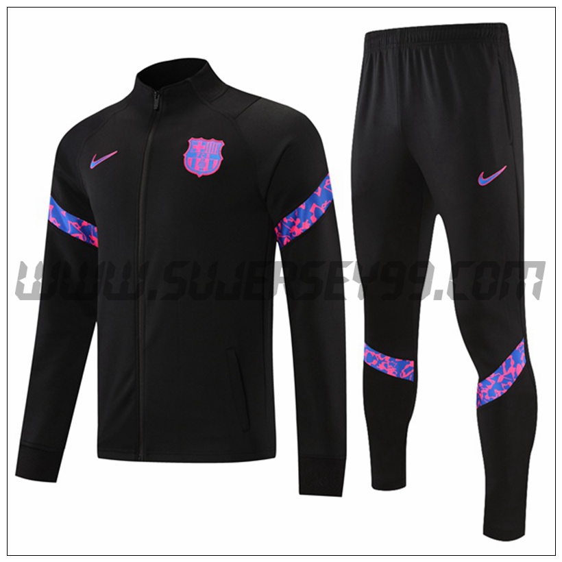 Chaqueta Chandal del FC Barcelona Negro/Púrpura 2021 2022