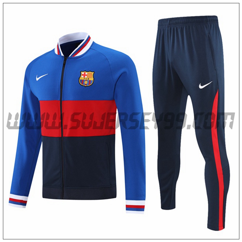 Chaqueta Chandal del FC Barcelona Azul/Rojo 2021 2022