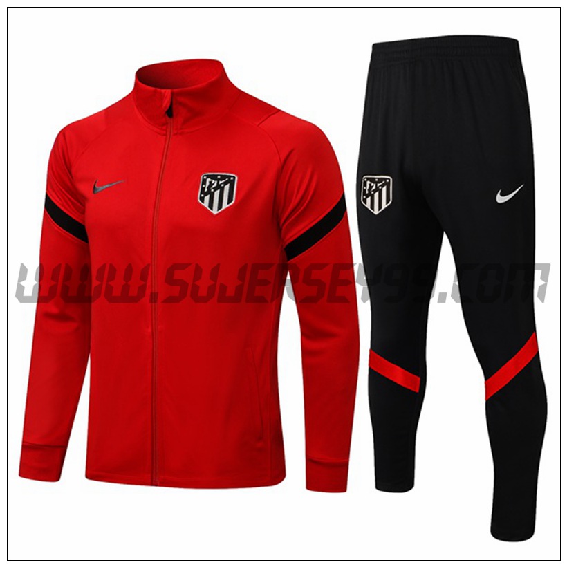 Chaqueta Chandal del Altetico Madrid Rojo 2021 2022