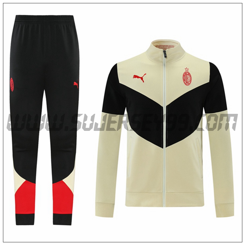 Chaqueta Chandal del AC Milan Amarillo/Negro 2021 2022