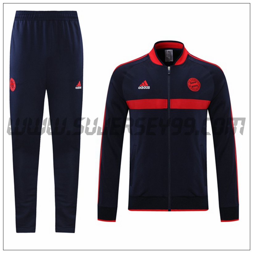 Chaqueta Chandal del Bayern Munich Negro/Rojo 2021 2022