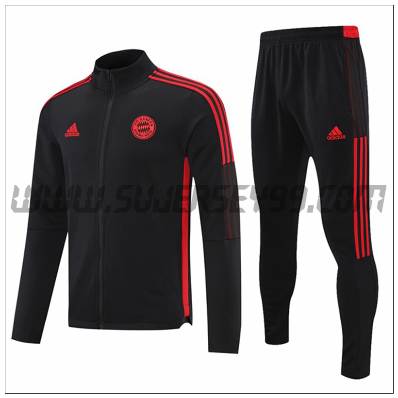 Chaqueta Chandal del Bayern Munich Rojo/Negro 2021 2022