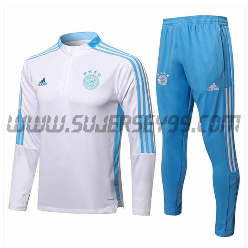 Chandal del Bayern Munich Blanco/Azul 2021 2022