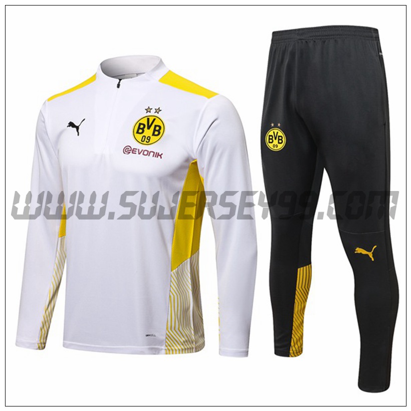 Chandal del Dortmund BVB Blanco/Amarillo 2021 2022