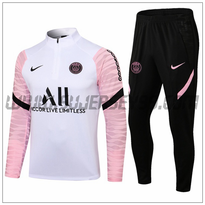 Chandal del Jordan PSG Rosa/Blanco 2021 2022