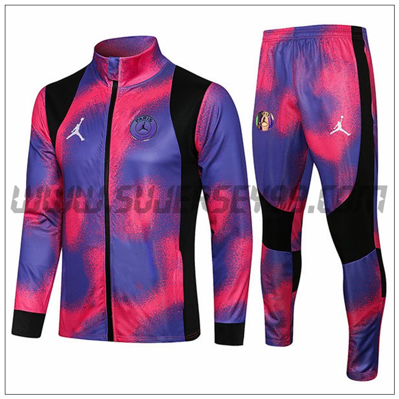 Chandal del Jordan PSG Negro/Púrpura/Rojo 2021 2022