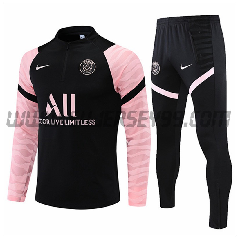 Chandal del Jordan PSG Negro/Rosa 2021 2022