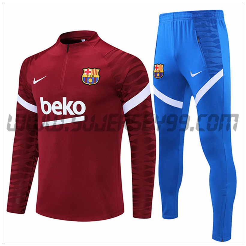 Chandal del FC Barcelona Rojo 2021 2022