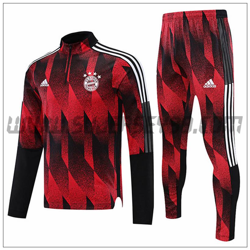 Chandal del Bayern Munich Rojo/Negro 2021 2022