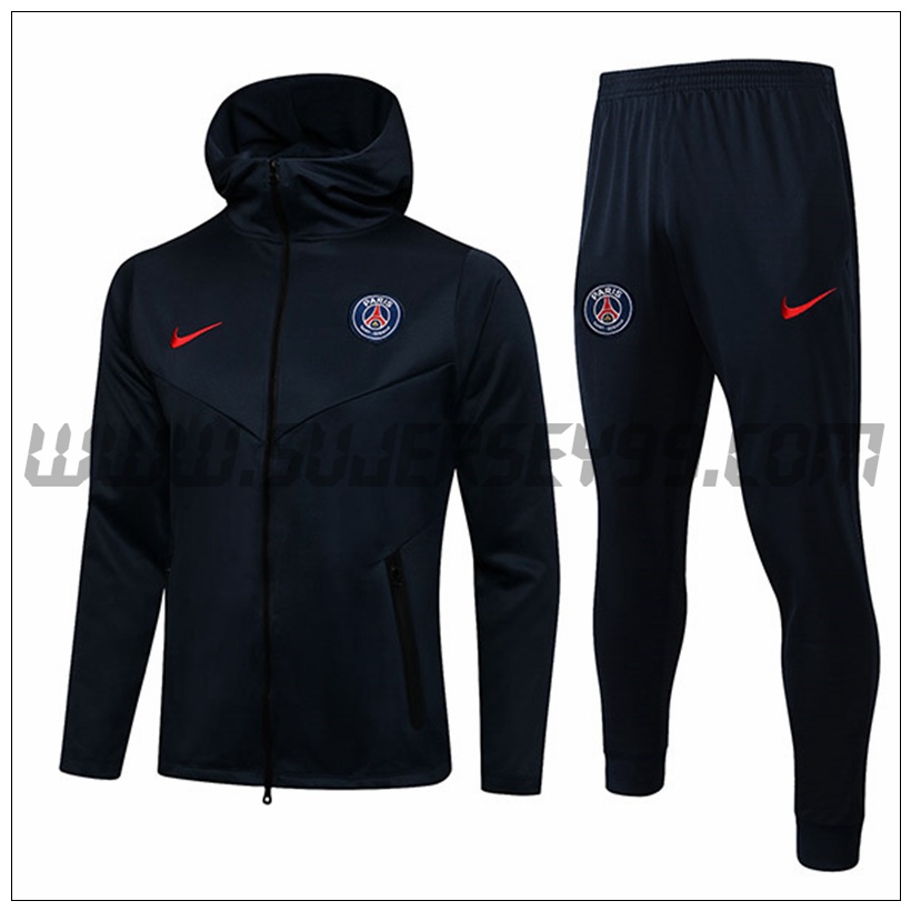 Chaqueta con Capucha Chandal del Jordan PSG Azul 2021 2022