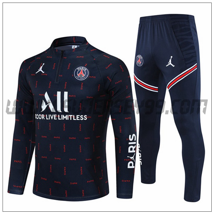 Chandal del Jordan PSG Azul Marino/Blanco 2021 2022