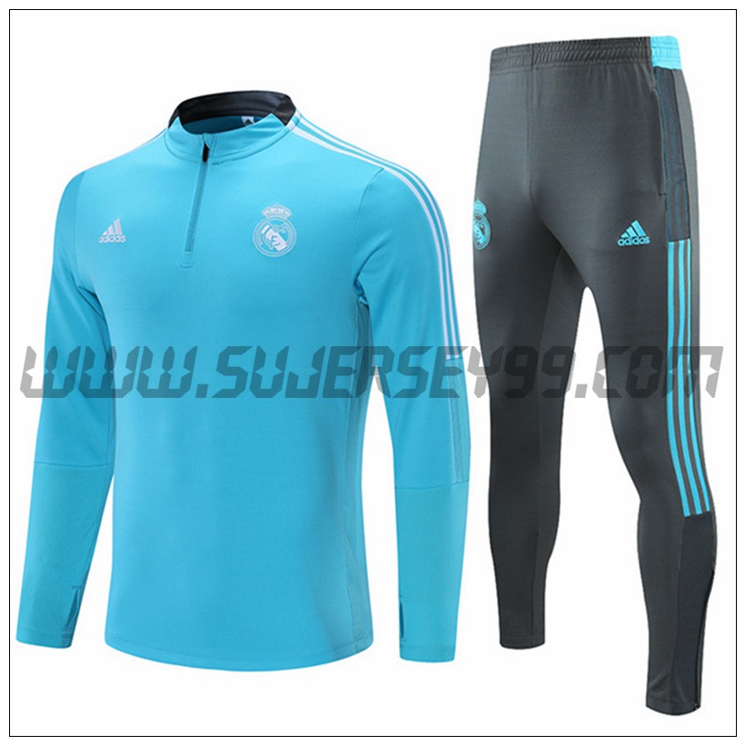 Chandal del Real Madrid Ninos Azul claro 2021 2022