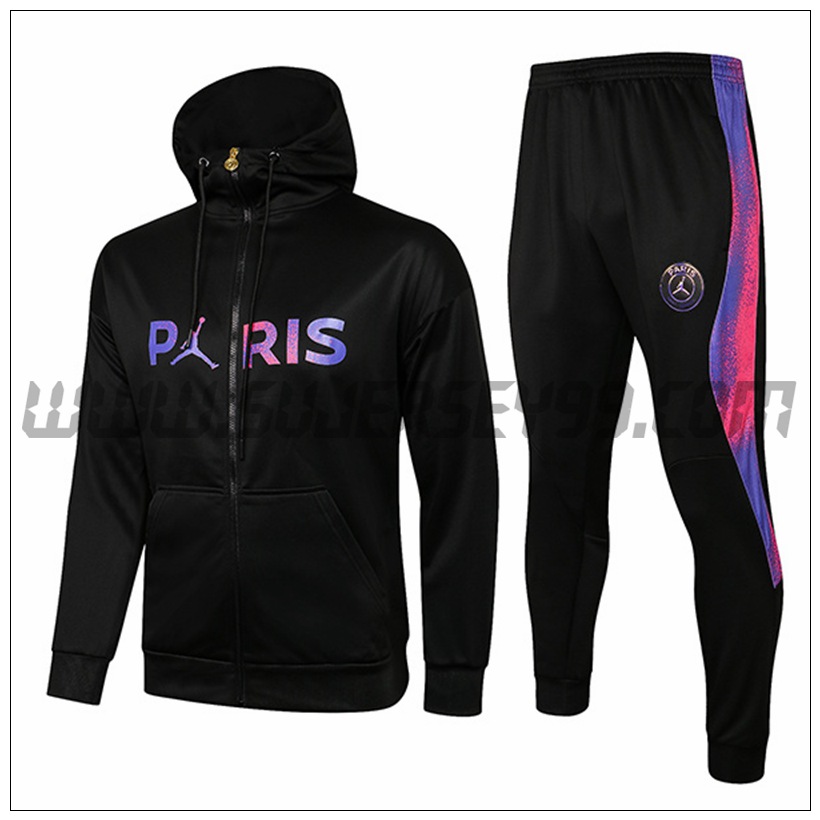 Chaqueta con Capucha Chandal del Jordan PSG Ninos Negro 2021 2022-2