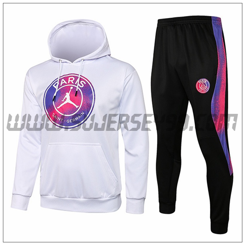 Chaqueta con Capucha Chandal del Jordan PSG Ninos Blanco 2021 2022-2