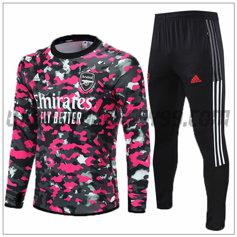 Chandal del Arsenal Ninos Gris/Rosa 2021 2022