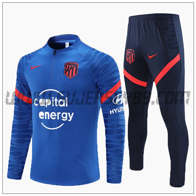 Chandal del Atletico Madrid Ninos Azul 2021 2022