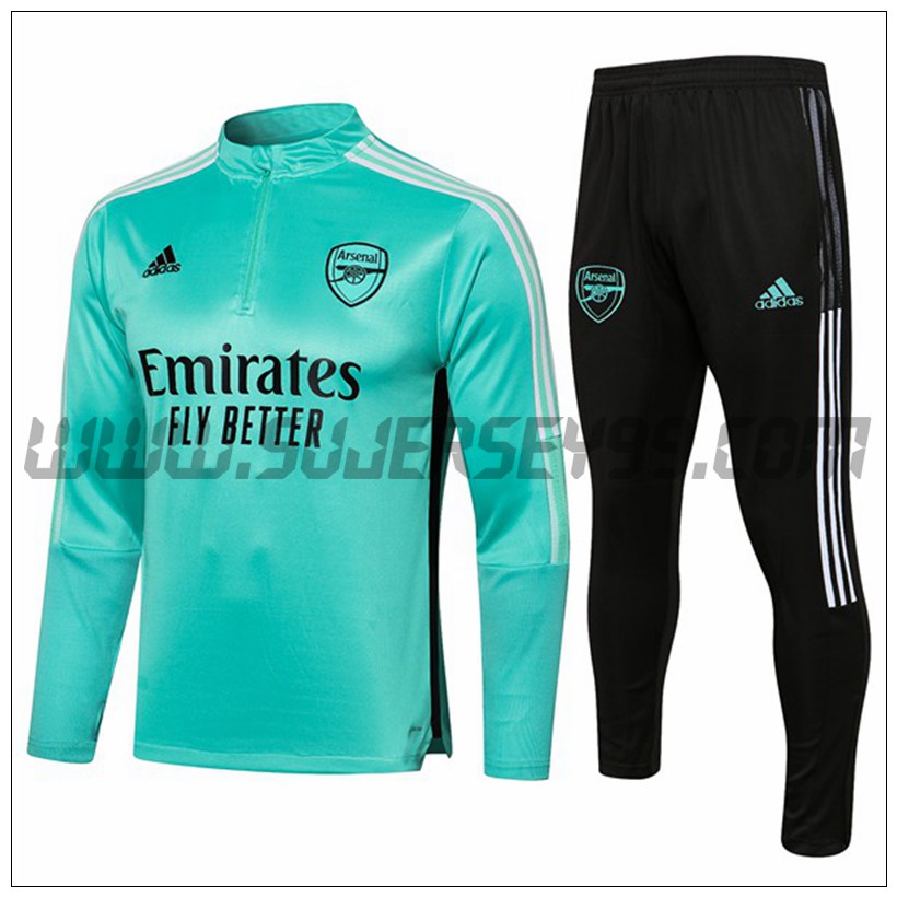 Chandal del FC Arsenal Ninos Verde 2021 2022