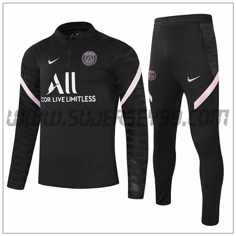 Chandal del Jordan PSG Ninos Pochoir Negro 2021 2022