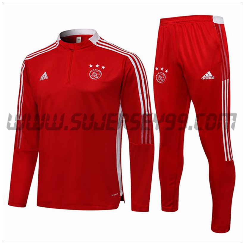 Chandal del Bayern Munich Ninos Blanco/Rojo 2021 2022