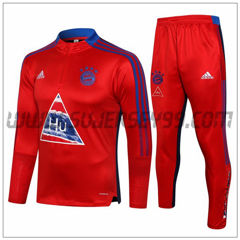 Chandal del Bayern Munich Ninos Rojo/Azul 2021 2022