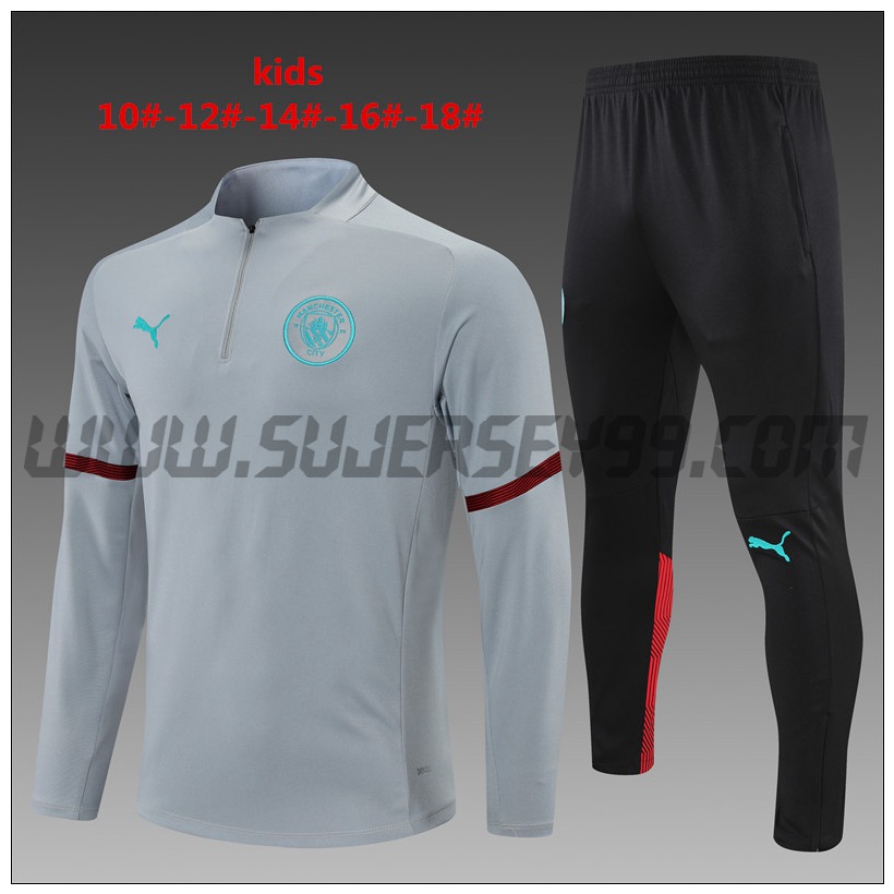 Chandal del Manchester City Azul Marino/Gris 2021 2022