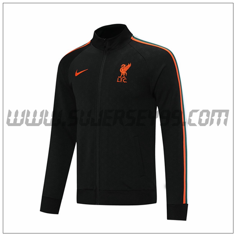 Chaqueta Futbol FC Liverpool Negro 2021 2022 -1