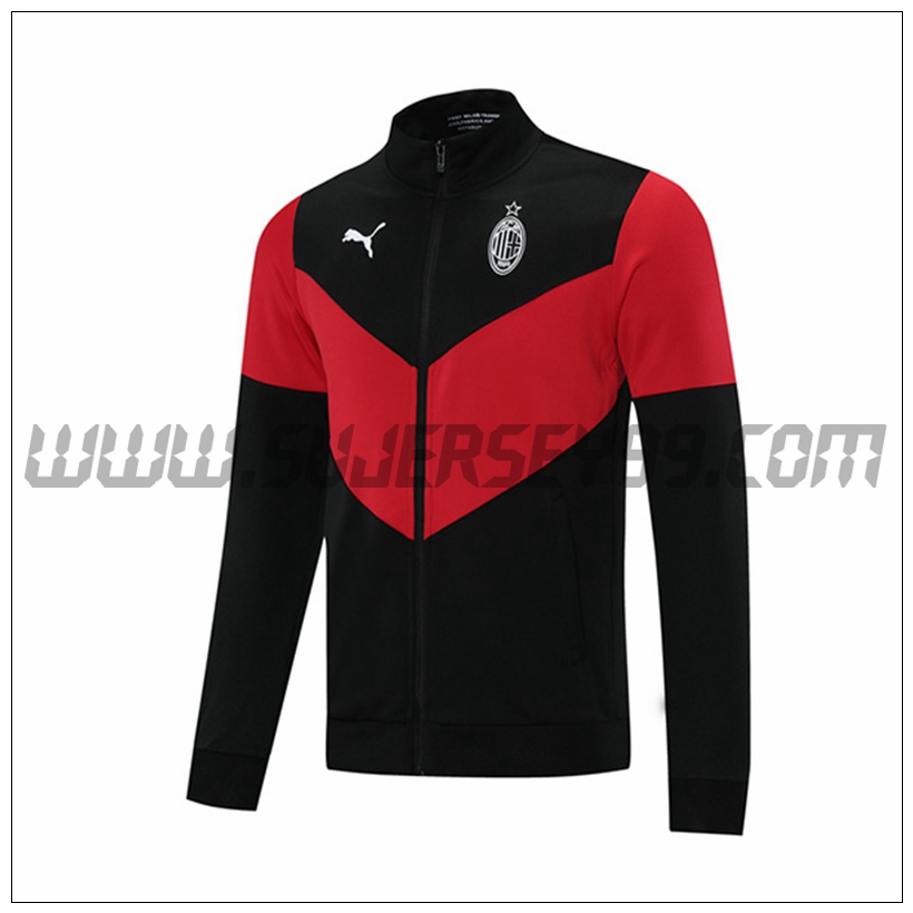 Chaqueta Futbol AC Milan Negro 2021 2022 -1