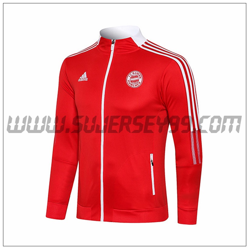 Chaqueta Futbol Bayern Munich Rojo 2021 2022 -2