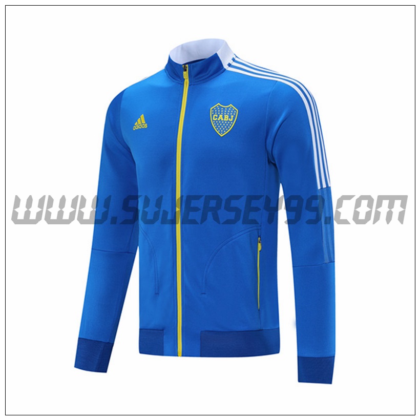 Chaqueta Futbol Boca JuNegros Azul 2021 2022